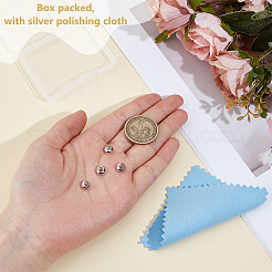 4 шт. 925 бусины-разделители из стерлингового серебра&nbsp;STER-BC0003-50P