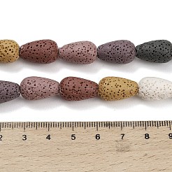 Бусы из натуральной лавы&nbsp;G-G347-03A