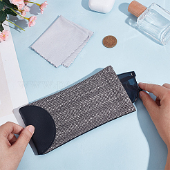 1 шт. прямоугольный футляр для очков из ПВХ&nbsp;AJEW-CN0005-83A