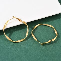 Серьги-кольца из нержавеющей стали 304&nbsp;EJEW-I320-25G-01