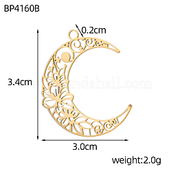 Полые подвески из нержавеющей стали 304&nbsp;STAS-OY012-19G