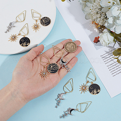 8 шт. 4 вида скрепок из углеродистой стали&nbsp;AJEW-OC00033