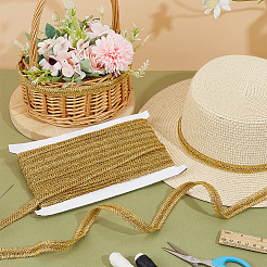 Кружевная лента «сороконожка» из полиэстера&nbsp;OCOR-WH0088-43A-01