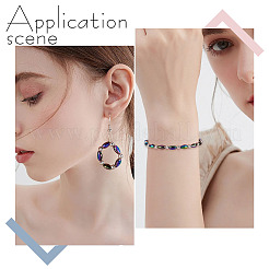 4 нити гальванизированные стеклянные бусины нити&nbsp;EGLA-AR0001-20