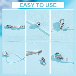 Зажимные бусины из латуни&nbsp;KK-PH0010-96