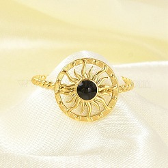 Кольца-манжеты из нержавеющей стали 304 с эмалью для женщин&nbsp;RJEW-G338-01G-02