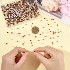 1000шт 10 цвета гальванические прозрачные стеклянные бусины&nbsp;EGLA-YW0005-72B