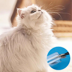 2 шт. стеклянные трубки для хранения бусин с бамбуковыми колпачками для хранения кошачьей шерсти&nbsp;AJEW-WR0002-82