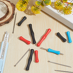 6 упаковка силиконовых накладок на пальцы для тетивы лука 3 цветов&nbsp;AJEW-CP0010-20