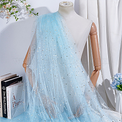 6 ярд полиэстеровой сетчатой ткани со звездным узором&nbsp;DIY-WH0060-94D