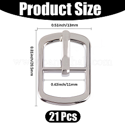 21 шт. роликовых пряжек из цинкового сплава&nbsp;AJEW-CL0002-01