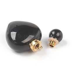 Натуральный черный агат подвески&nbsp;G-H252-C01