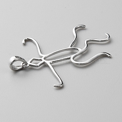 925 полая подвеска из стерлингового серебра&nbsp;STER-WH0004-006