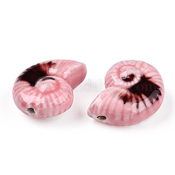 Фарфоровые бусины ручной работы&nbsp;PORC-S498-32G