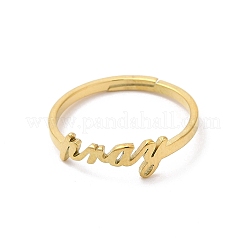 Ионное покрытие (IP) нержавеющая сталь 304 регулируемое кольцо&nbsp;RJEW-L107-030G