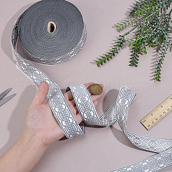 Винтажная жаккардовая лента из полиэстера&nbsp;OCOR-WH0105-139B