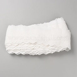 Хлопковая вышивка цветочной кружевной лентой&nbsp;OCOR-WH0078-217