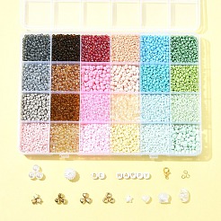 Наборы для самостоятельного изготовления бисерных бусинок из стекла&nbsp;DIY-FS0008-15