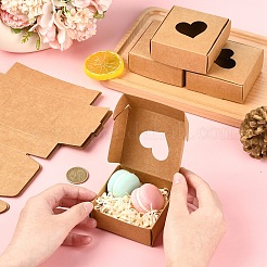 10 шт. упаковочные коробки из крафт-бумаги&nbsp;CON-YW0001-75