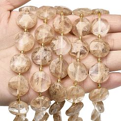 Кофе арбуз камень стеклянные бусы пряди&nbsp;G-A292-A04-01