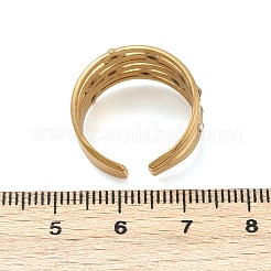 Открытые кольца манжеты из нержавеющей стали 304&nbsp;RJEW-S629-10G-A