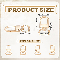 4 шт. поворотные застежки из цинкового сплава&nbsp;FIND-LP0009-69
