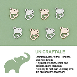 8 шт. 2-х цветные подвески из нержавеющей стали 304&nbsp;STAS-UN0028-65