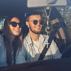 3 шт. подвеска в виде креста из сплава и стекла&nbsp;HJEW-DR00206