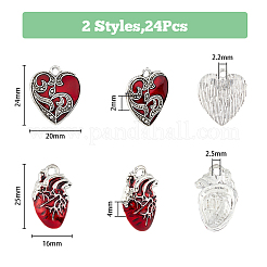 Подвески из сплава эмали 24шт 2 стиля&nbsp;FIND-DC0004-54