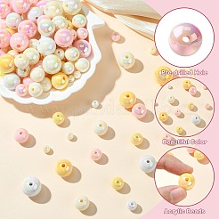 250 г УФ-покрытие радужные переливающиеся непрозрачные акриловые бусины&nbsp;PACR-CJ0001-38C