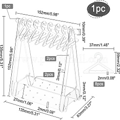 Вешалка для пальто съемные акриловые серьги-дисплеи&nbsp;EDIS-PH0001-48