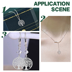 48 шт. 6 шт. филигранные подвески из нержавеющей стали 201&nbsp;STAS-UN0042-04