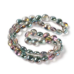 Прозрачные гальванические стеклянные бусины&nbsp;EGLA-P049-01A-HP01