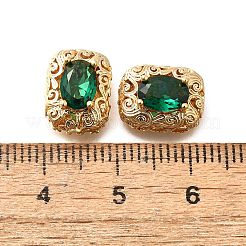 Латунные стеклянные бусины&nbsp;KK-M318-45G-01