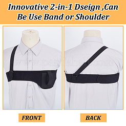 Кобура для пистолета из синтетического каучука и полиэстера на плечо и подмышку&nbsp;AJEW-WH0596-090B