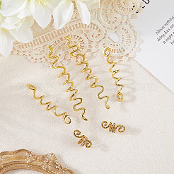 6 шт. 3 стиля манжеты из сплава для волос&nbsp;OHAR-SC0001-11A