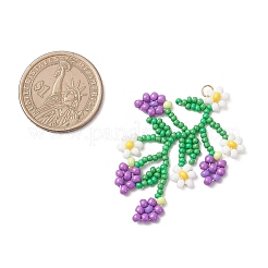 Большие подвески из стеклянных бусин&nbsp;PALLOY-MZ00877-03