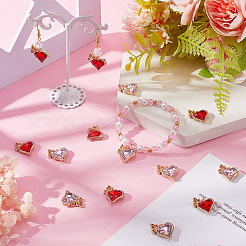 2 комплект подвесок из сплава 2 цветов со стразами&nbsp;FIND-SC0015-76