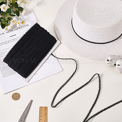 Плетеная кружевная лента из полиэстера&nbsp;OCOR-WH20006-67C