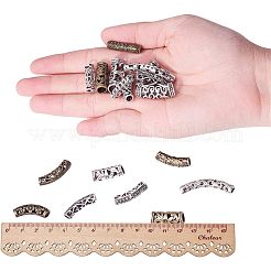 Сплавочные овальные бусины тибетского стиля &nbsp;TIBEB-NB0001-01