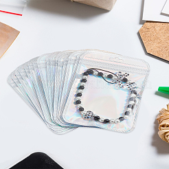 50шт лазерные пластиковые пакеты с застежкой-молнией&nbsp;OPP-LP0001-06