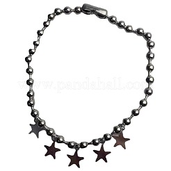 Ccb пластиковая шариковая цепочка 201 нержавеющая сталь звезда кулон ожерелья&nbsp;FS-WGD1CA4-01