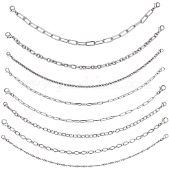 8 шт. 8 стиля цепи для бейсболки из нержавеющей стали 304&nbsp;HJEW-SC0002-49