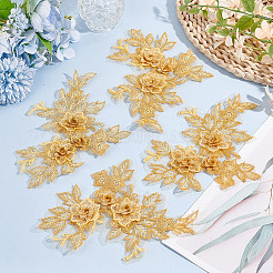 Вышивка из полиэстера пришить аппликации&nbsp;PATC-WH0008-102A