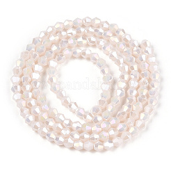 Непрозрачные однотонные гальванические стеклянные бусины&nbsp;LS-EGLA-A039-P2mm-B06