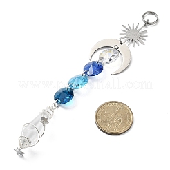 Подвеска из стекла в виде пули&nbsp;HJEW-JM03122-02