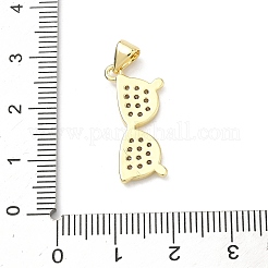 Латунные микро проложить кубического циркония подвески&nbsp;KK-P345-60G-02