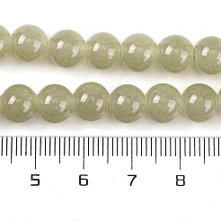 Выпечки окрашены имитация нефрита стекловолокна круглый шарик&nbsp;LS-DGLA-XCP0001-18