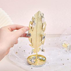 Подставки для железных серег с круглым подносом&nbsp;EDIS-WH0016-018A