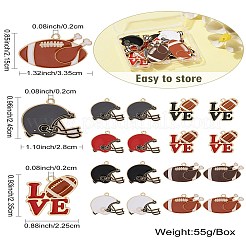 Подвески из сплава эмали 16шт 8 стиля&nbsp;ENAM-CJ0005-79